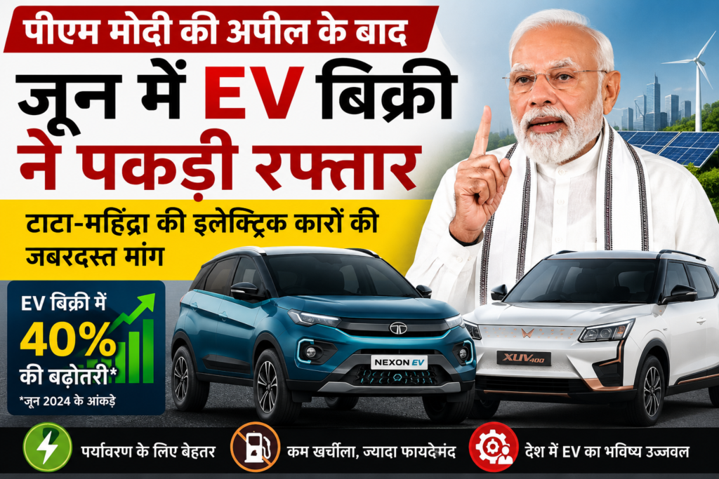 भारत में सार्वजनिक चार्जिंग स्टेशन पर चार्ज होती इलेक्ट्रिक कारों का प्रतिनिधि दृश्य EV