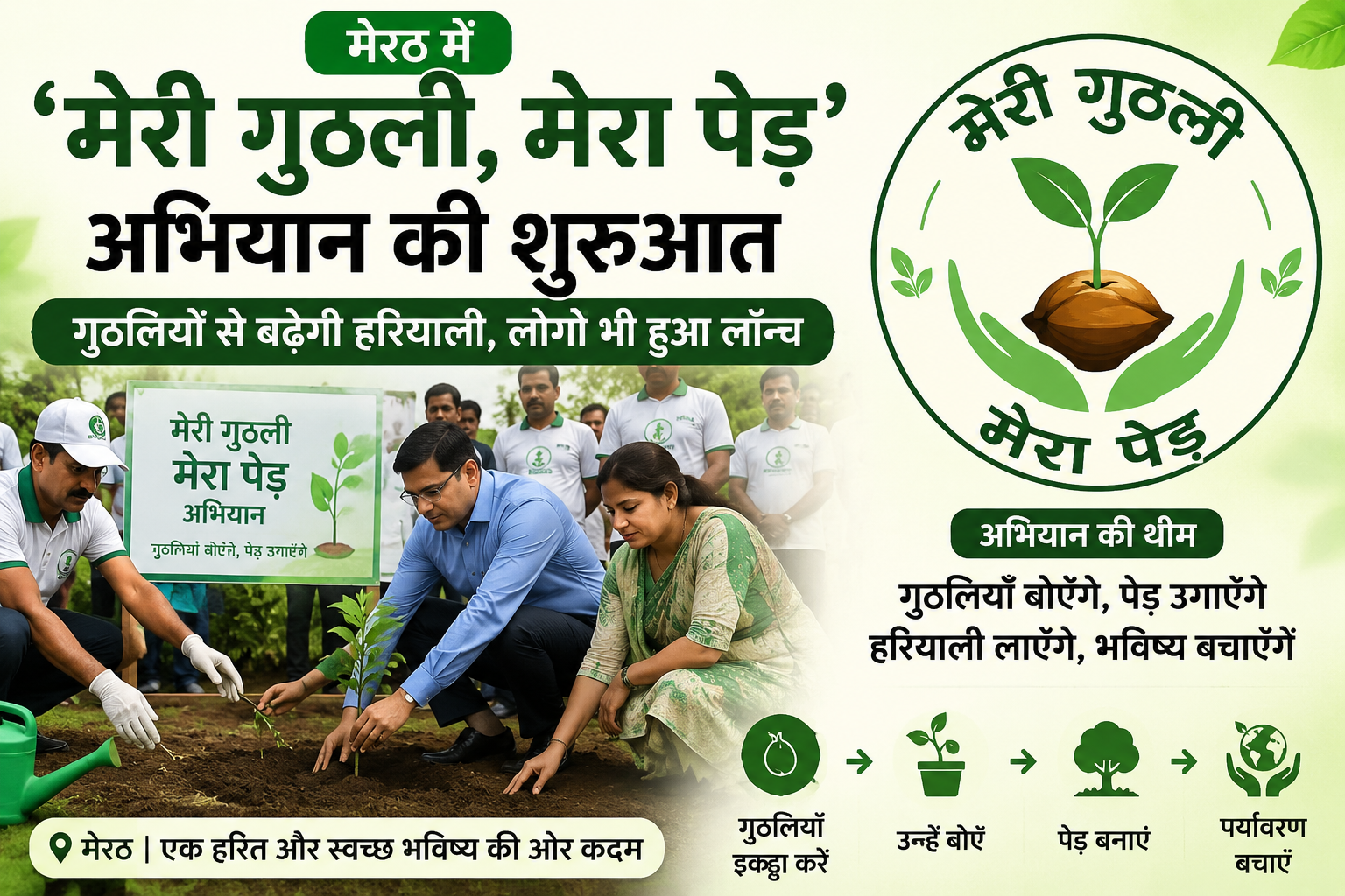 मेरठ में ‘मेरी गुठली, मेरा पेड़’ अभियान की शुरुआत,&hellip;